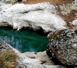 Хаджохская теснина и потрясающий цвет воды реки Белая.